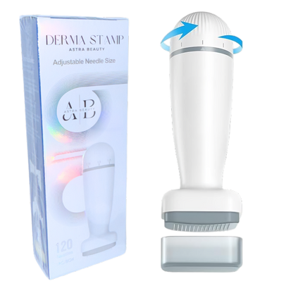 Titanium Microneedling Derma Stamp - 0.25mm Adjustable